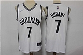 Nets 7 Kevin Durant White Nike Diamond 75th Anniversary City Edition Swingman Jersey,baseball caps,new era cap wholesale,wholesale hats